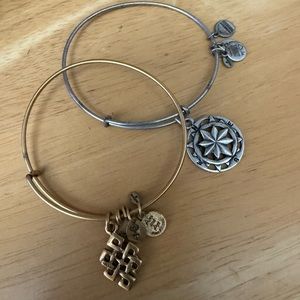 2 Alex and ani charm bracelets